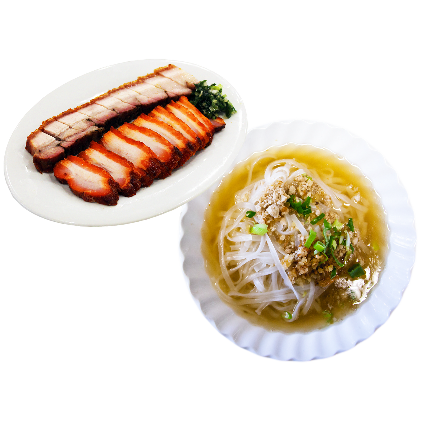 P4. Choice of 2 Meats Noodle Soup