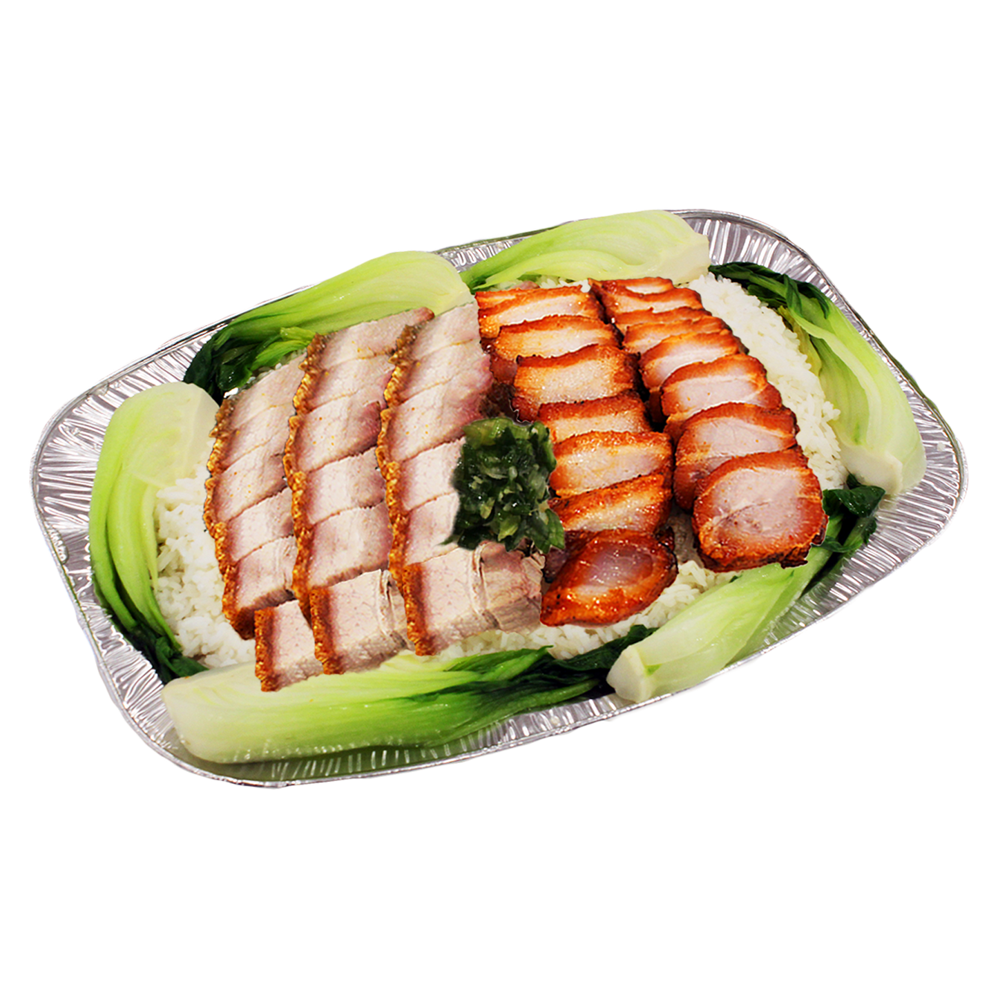 T1. Choice of 2 BBQ Meats on Rice