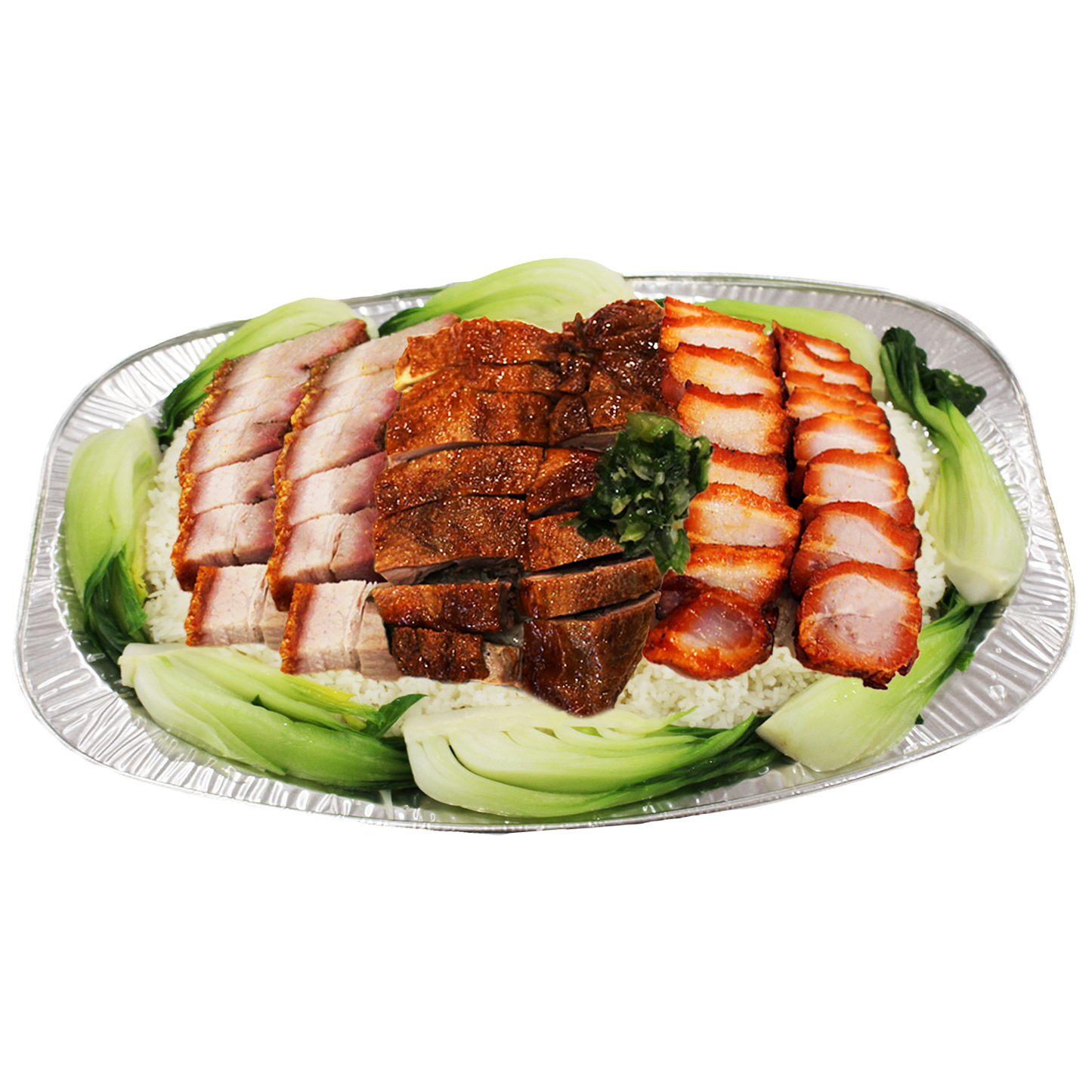 T2. Choice of 3 BBQ Meats on Rice