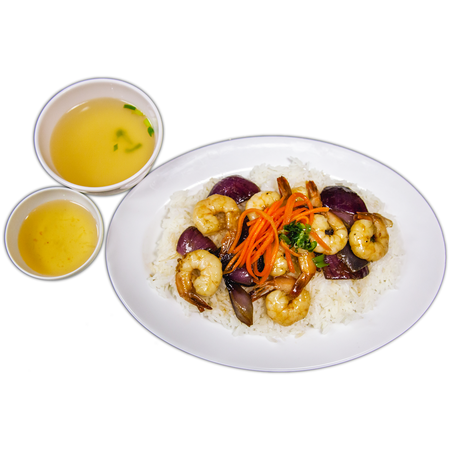 R18. Stir Fry Prawn on Rice