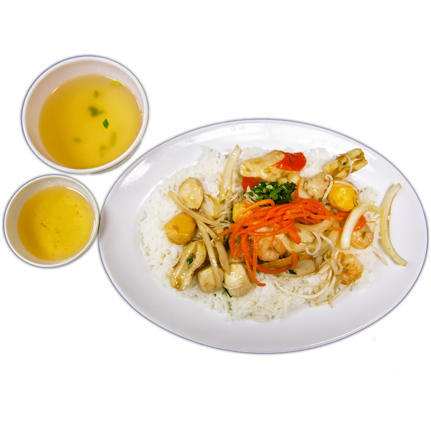 R19. Stir Fry Seafood on Rice