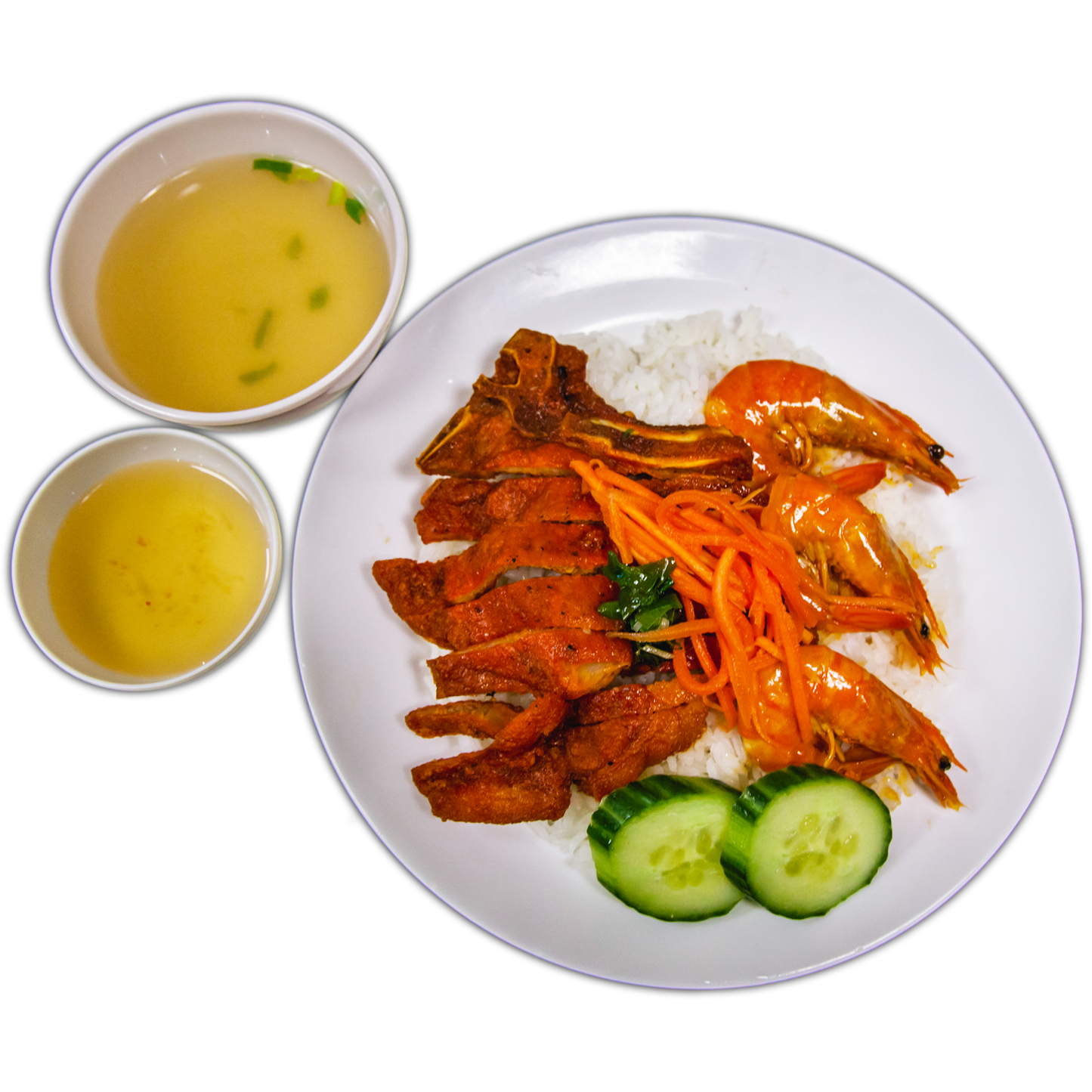 R4. Pork Chop & Prawn on Rice