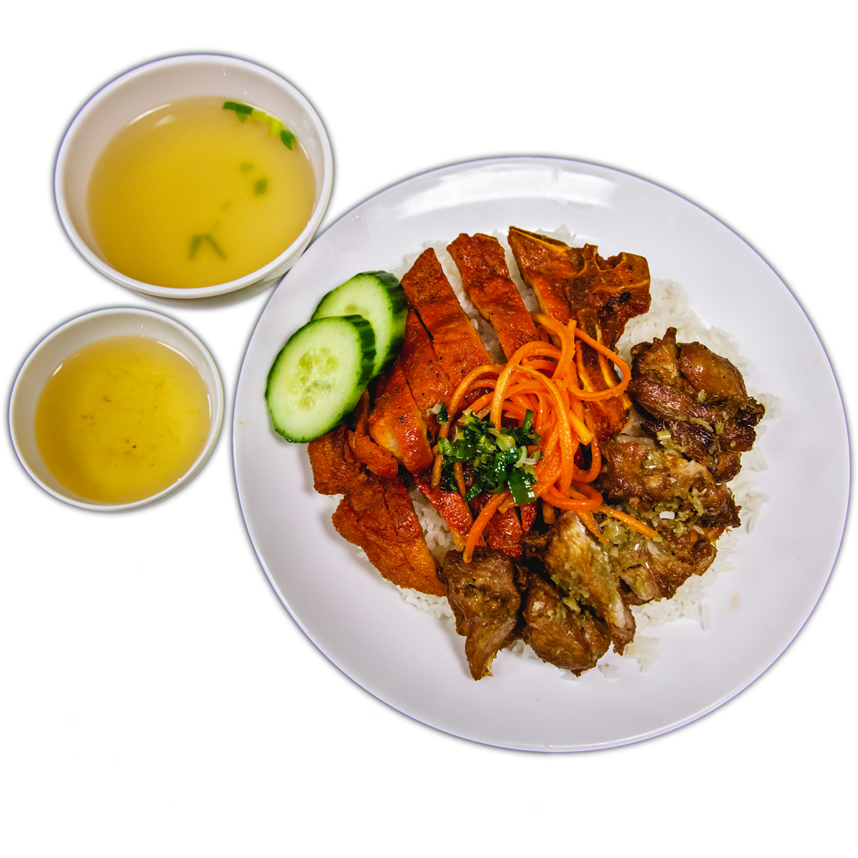 R6. Pork Chop & Lemongrass Chicken on Rice – Pho Kitchen